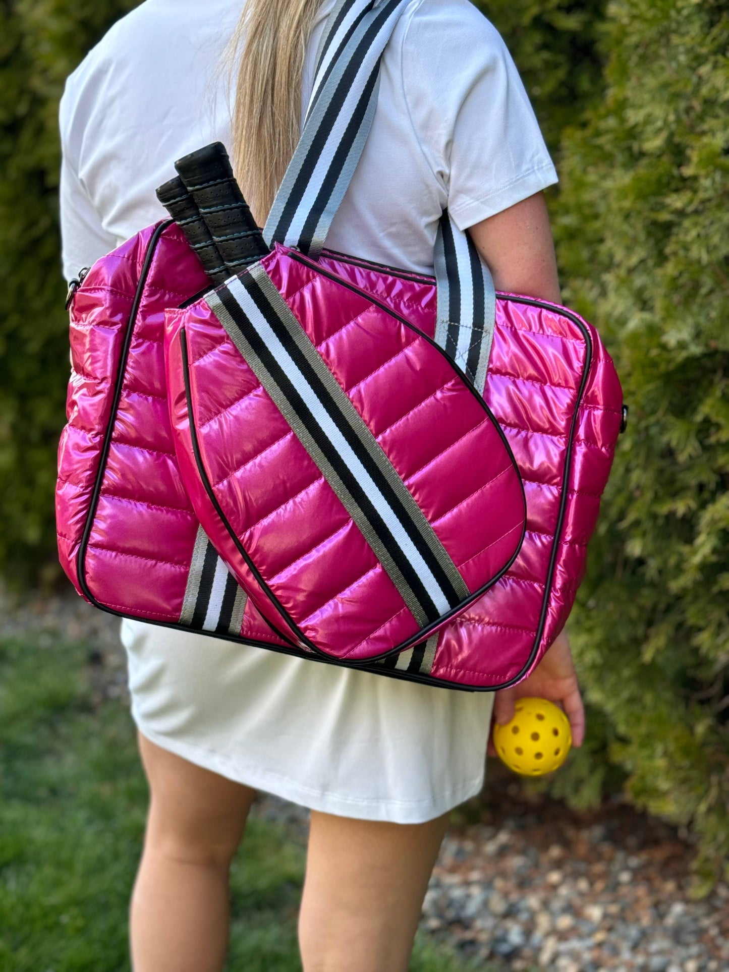 Pickleball Puffer Duffel Sport Bag: Kelly Green