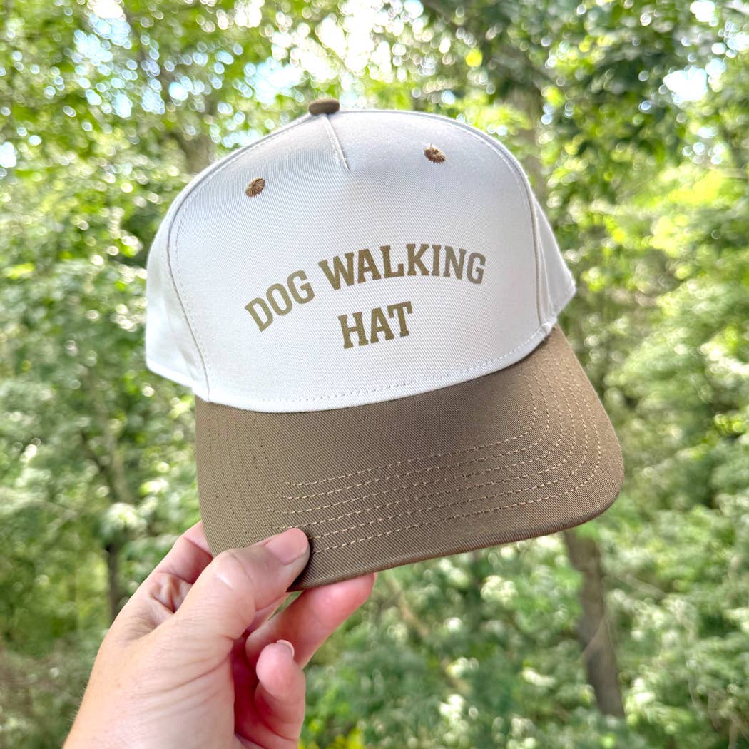 Poppy & Lou - Dog Walking Hat – Two-Tone Style Cap: Brown