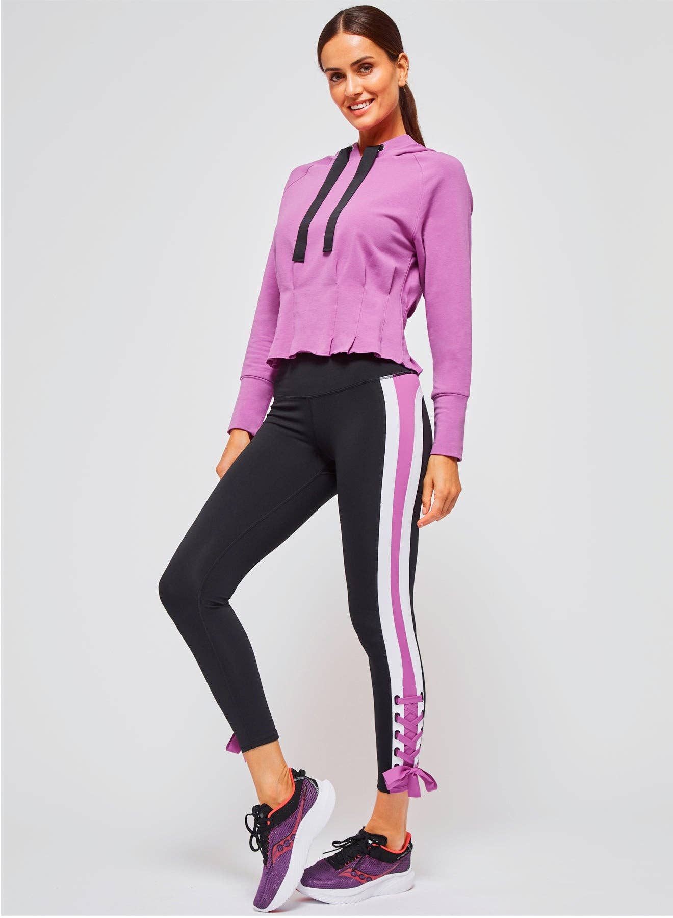 Urban Savage - Pleated Hoodie: Sunset / M