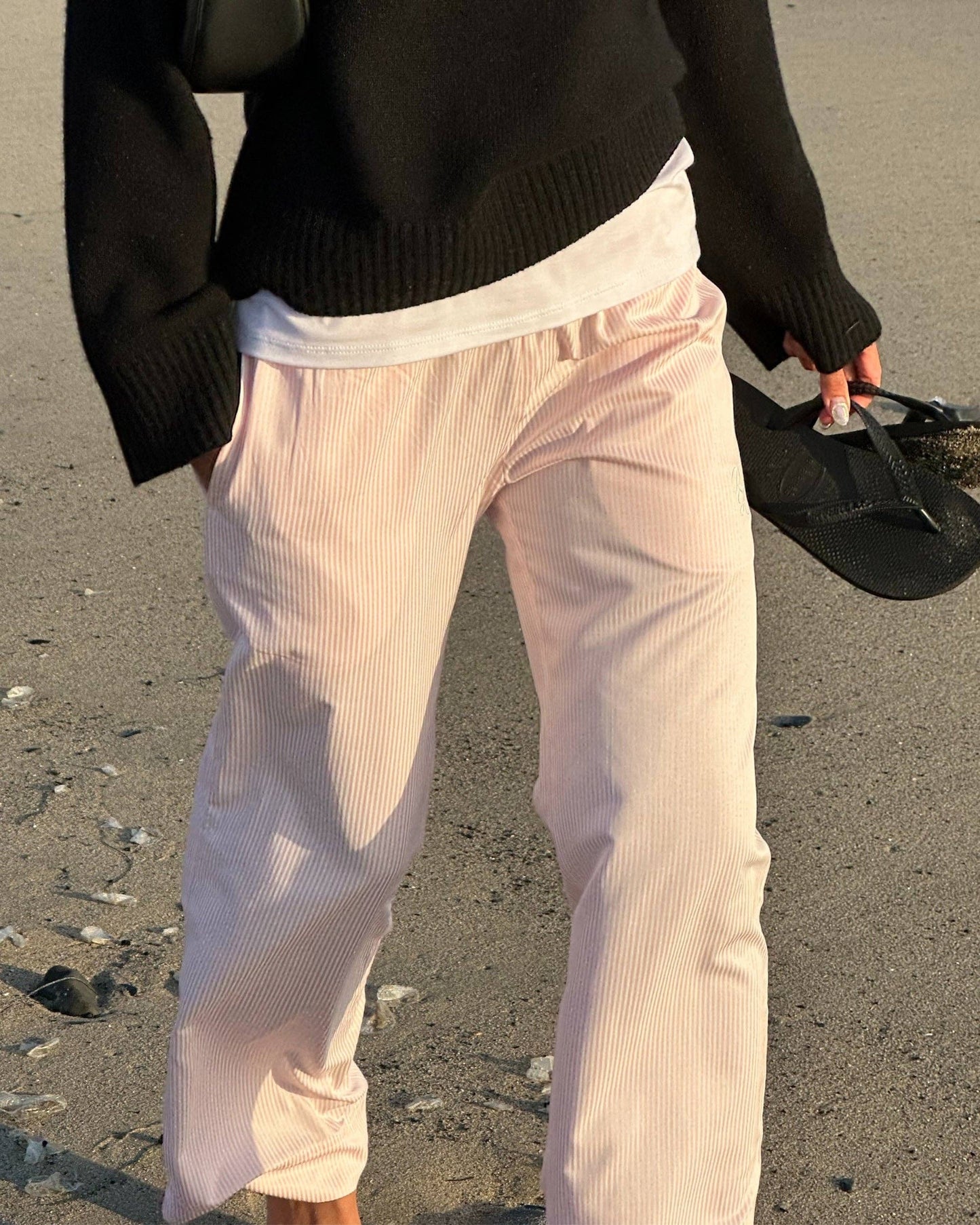 Recreational Habits - Harrison Boxer Stripe Pant in Pink: M