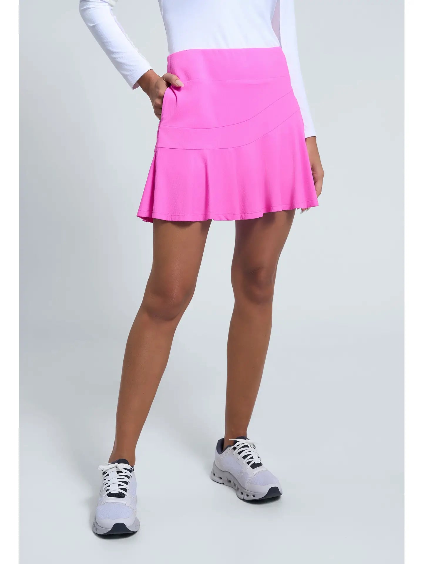 Solid Flounce Skort 16.5"