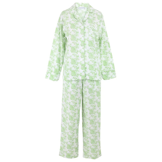 Pagoda Green Long Sleeve Pajamas