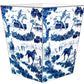 Marye-Kelley - Blue Equestrian Wastepaper Basket: Flat Top