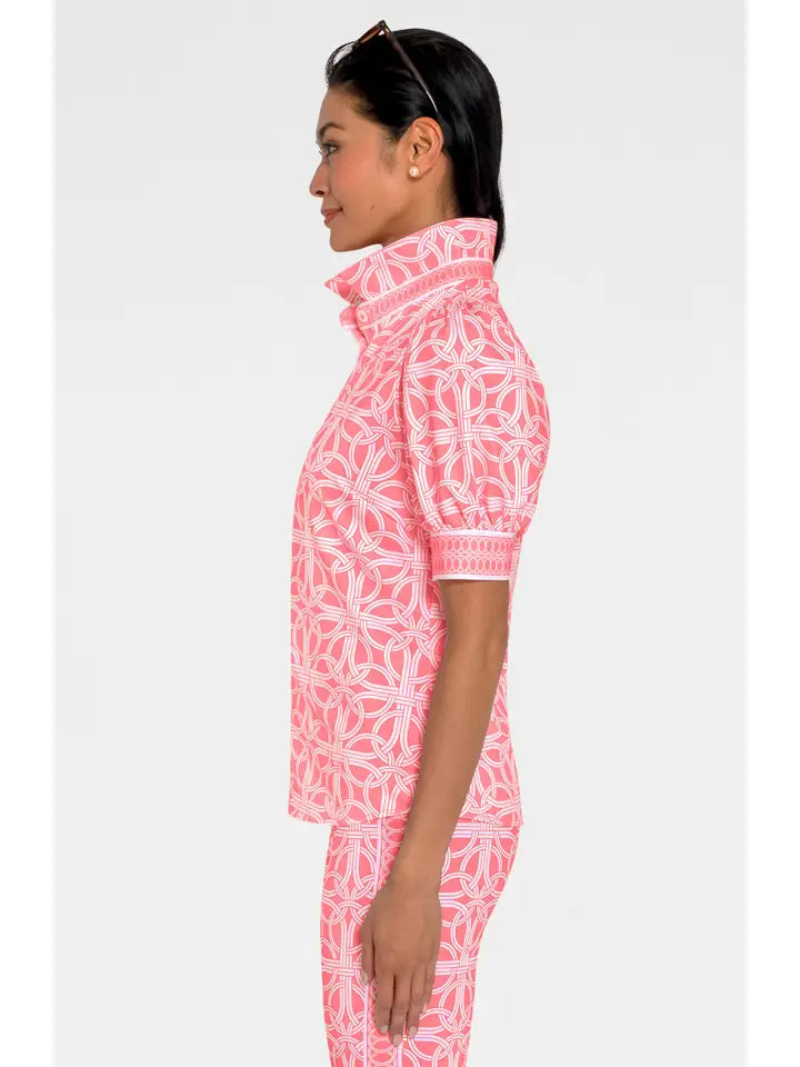 Puff Sleeve Top - Ring Toss