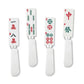 4-Piece Mahjong Resin Cheese Spreader