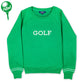 Green White Golf Play All Sweatshirt