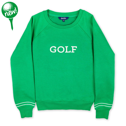 Ame & Lulu - GOLF Sweatshirt - Green / White