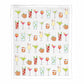 Organic Cotton Tea Towel - Classic Cocktails
