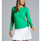 Long Sleeve Crew Neck with Mesh