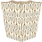 Marye-Kelley - Antique Tennis Racket Pattern Ivory: Flat Top