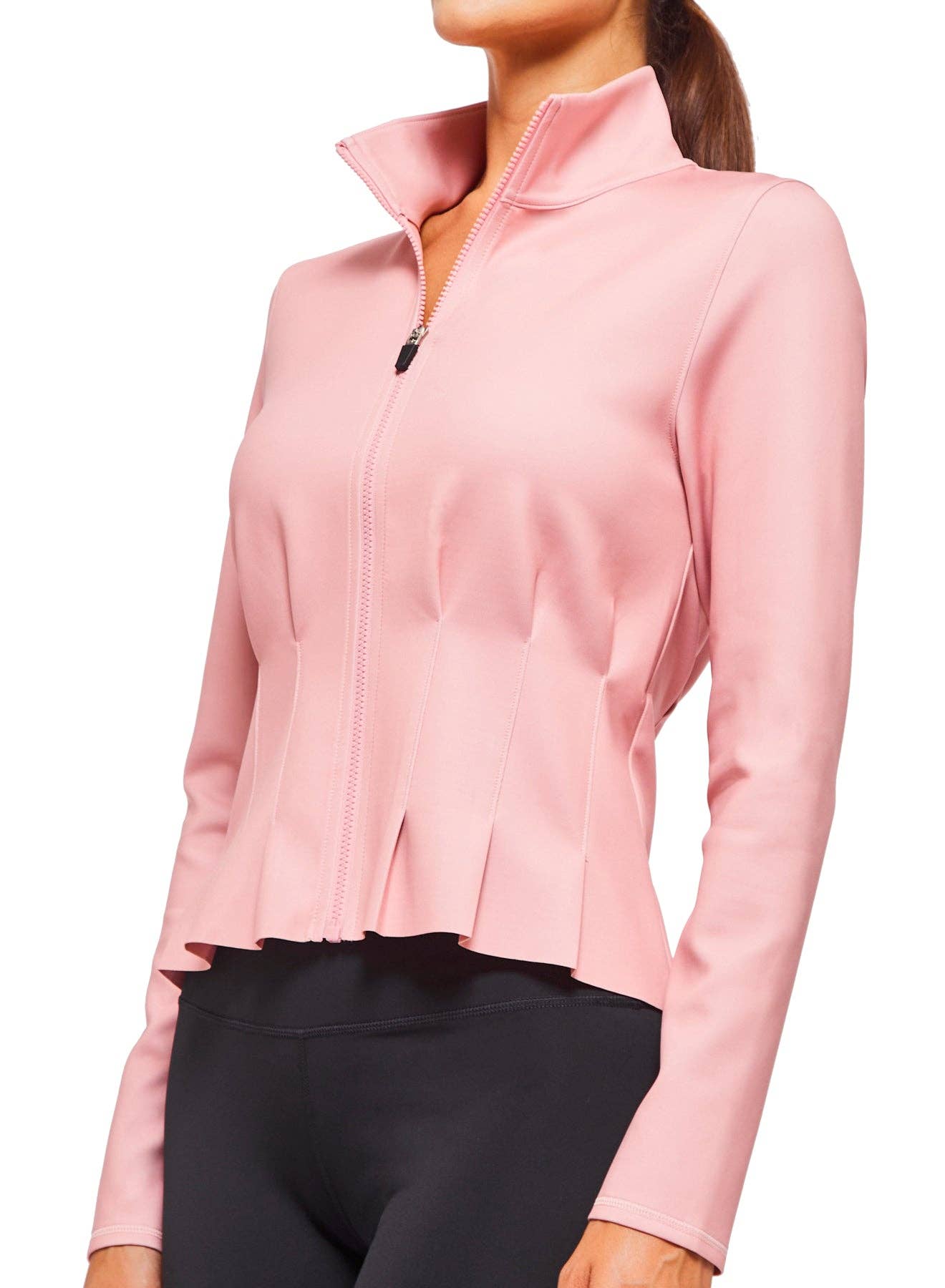 Urban Savage - Pleated Jacket: Dusty Rose / M