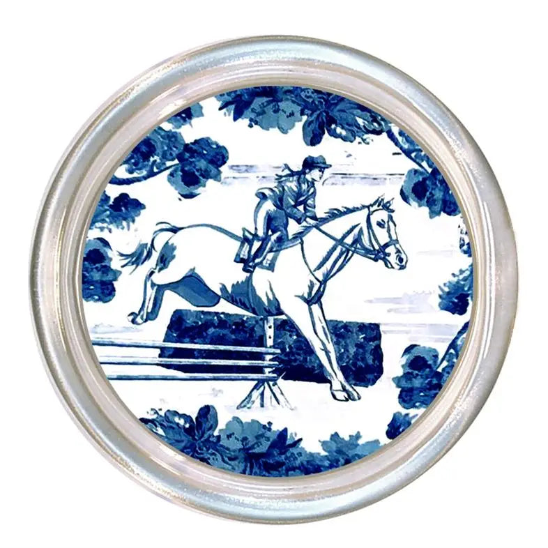 Equestrian Jumper Glass Coaster