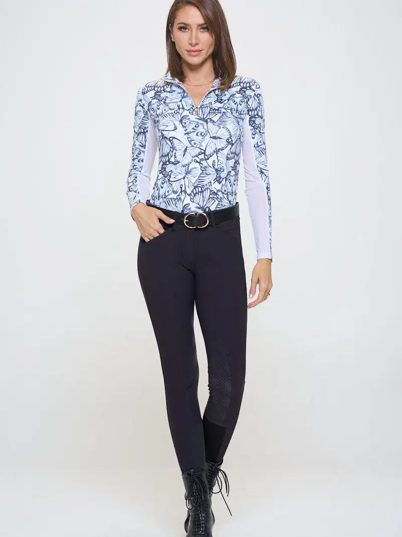 Black & White Butterflies Sunshirt