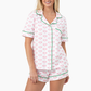 Pickleball Prep - Pickleball Prep Short Pajama Set - Pink: M