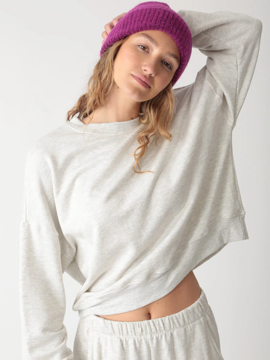 Atlas Luxe Fleece Sweatshirt - Light Heather Grey