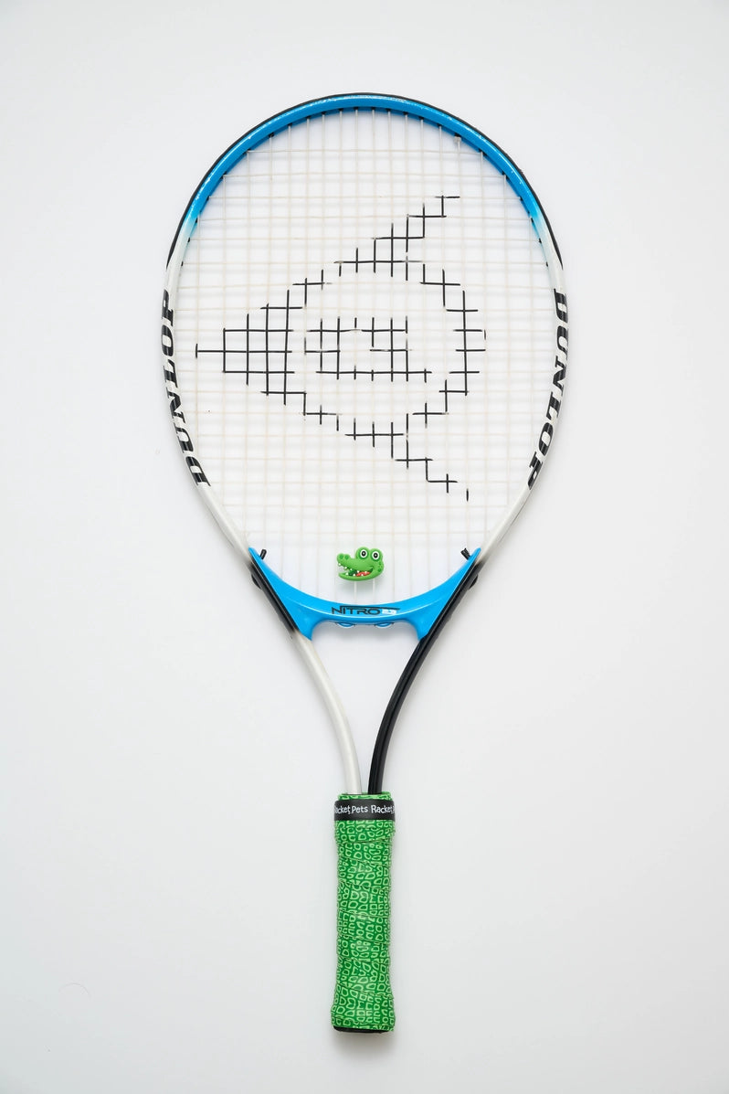 Tennis Overgrip Tape and Matching Shock Absorbing Dampener For Tennis Racket
