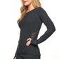 Her Majesty Long Sleeve Top - Black