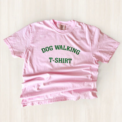 Dog Walking T-Shirts  - Blossom/Green