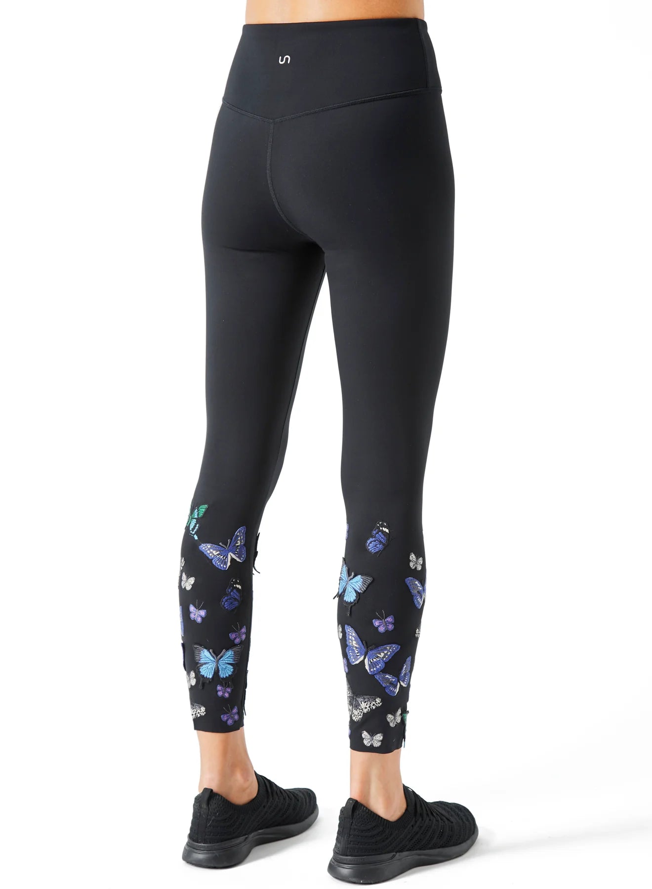 Bouquet Legging By Urban Savage - Blue Butterfly