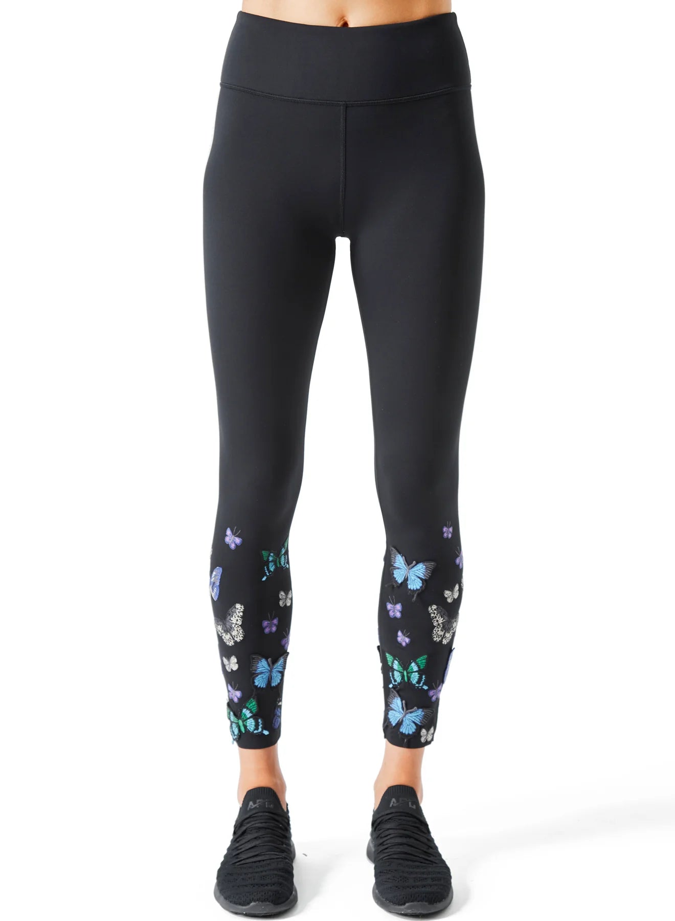 Bouquet Legging By Urban Savage - Blue Butterfly