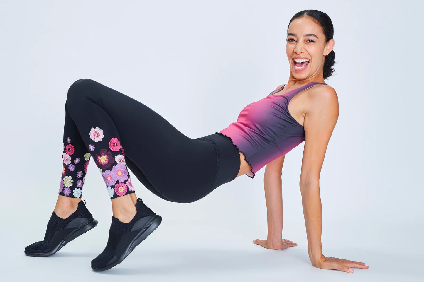 Bouquet Legging By Urban Savage - Pink Floral
