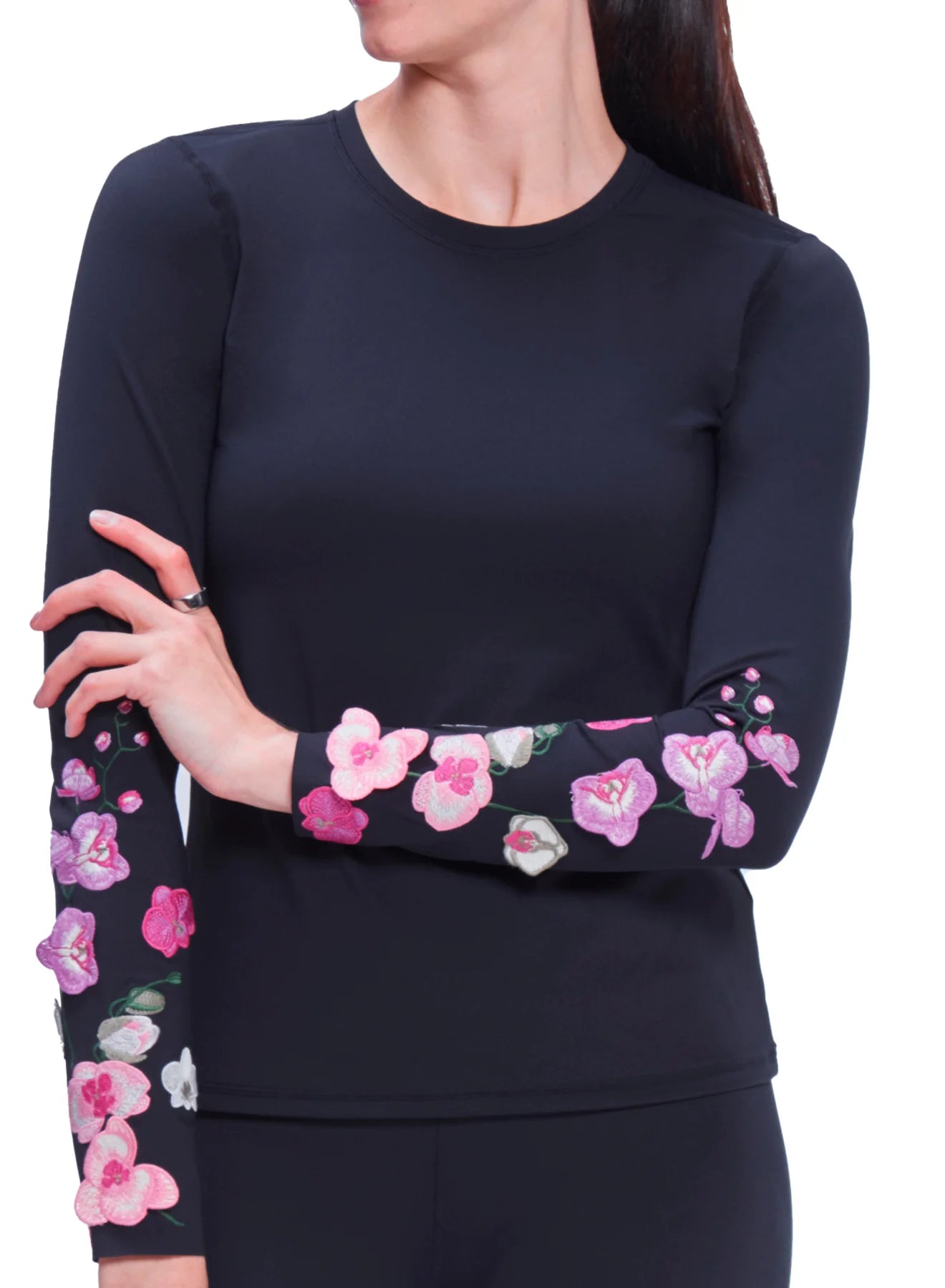 Bouquet Long Sleeve Top - Orchid