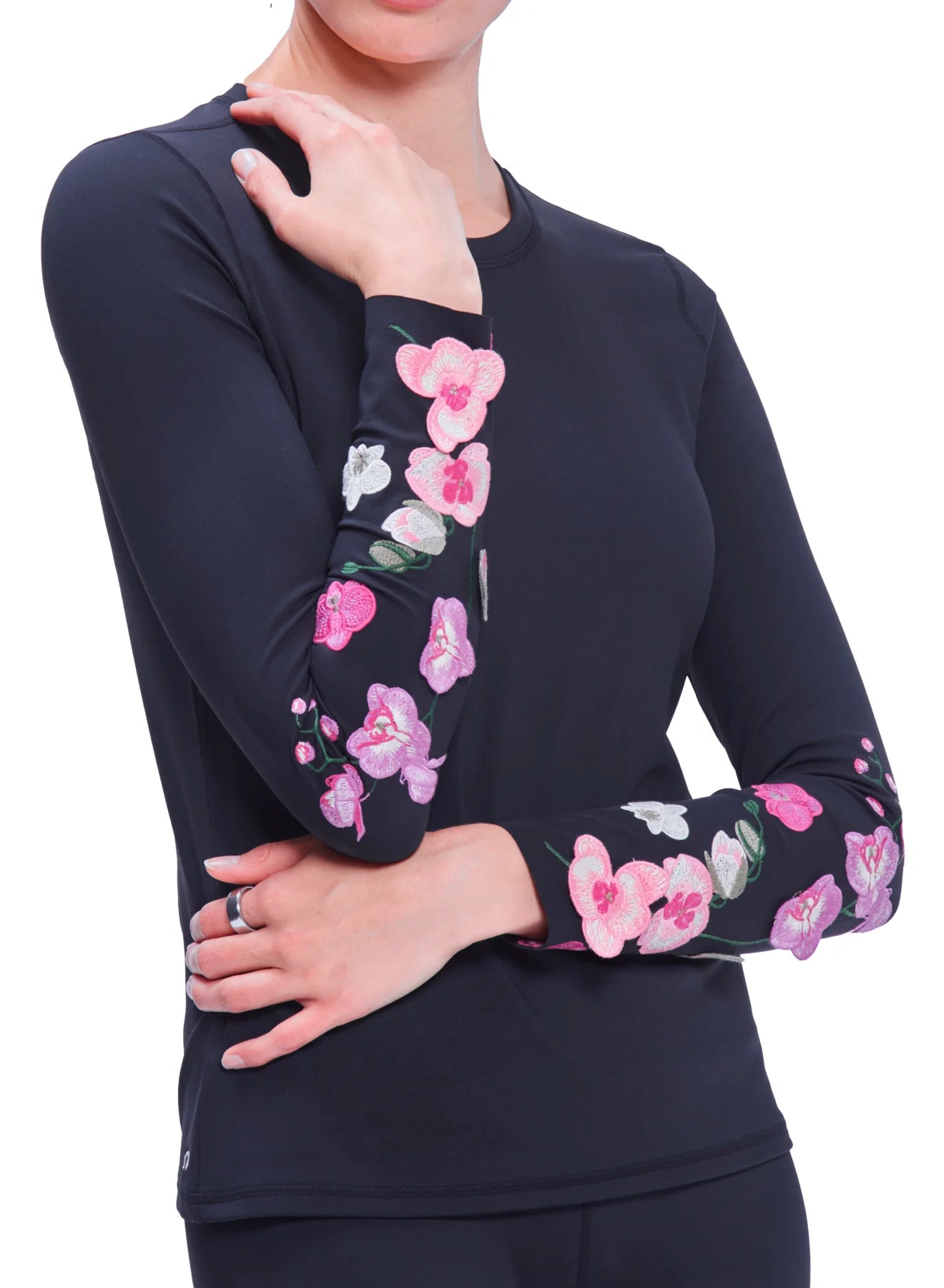 Bouquet Long Sleeve Top - Orchid