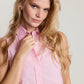 The Boxy Sleeveless Shirt - Pink/White