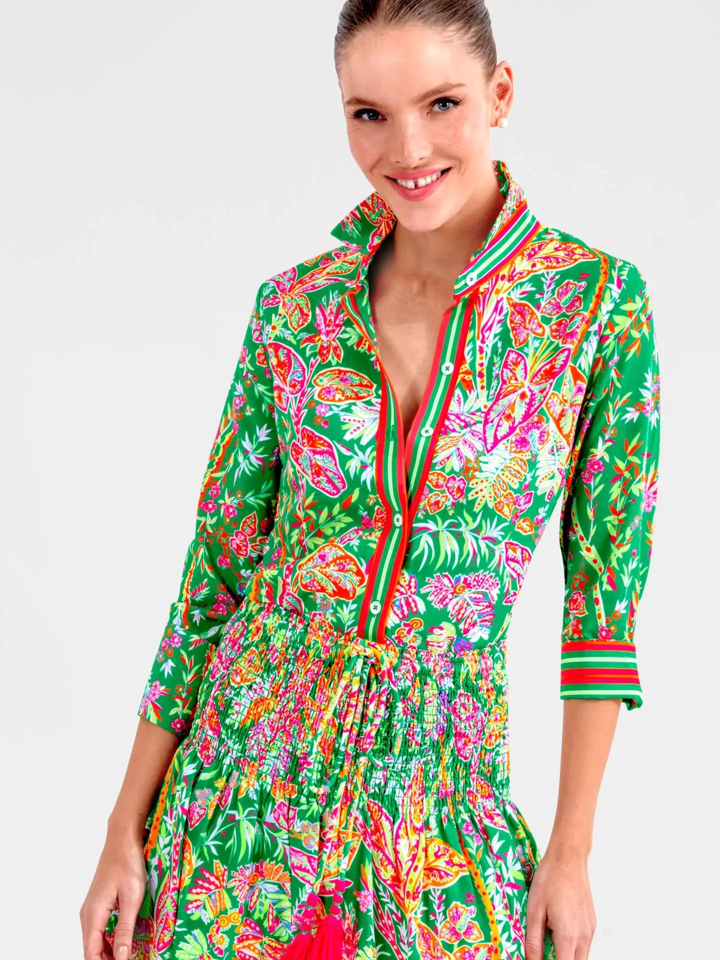 Boyfriend Shirt - Vintage Vines