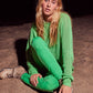 Chloe Cotton Sweater - Kelly Green