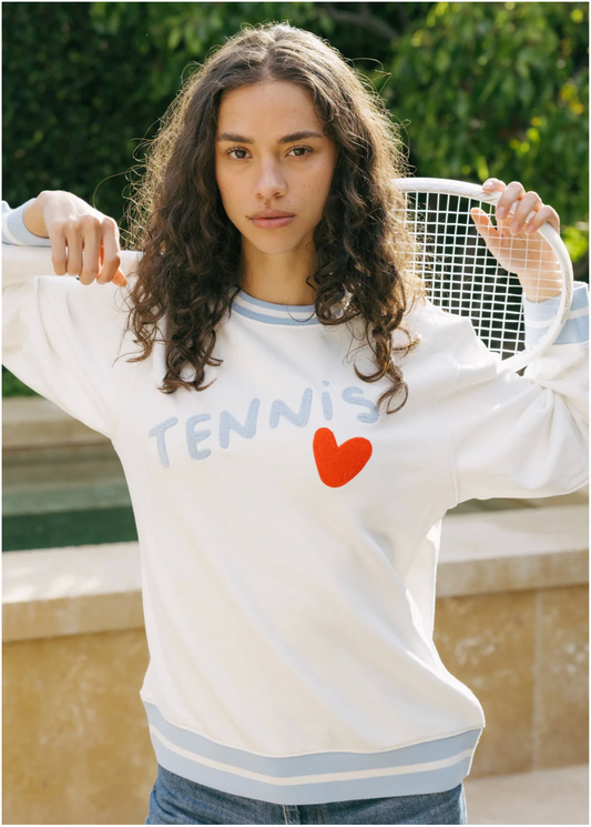ELLE SWEATSHIRT - TENNIS HEART