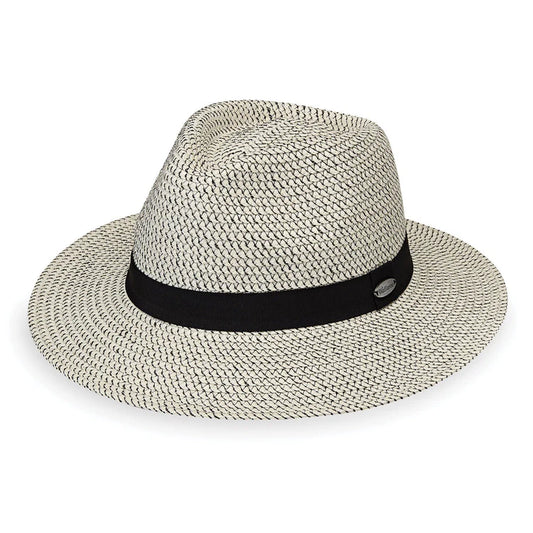 Charlie UPF Fedora - Ivory/Black