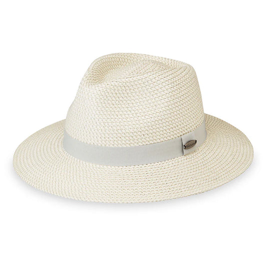 Charlie UPF Fedora - Ivory/Pewter