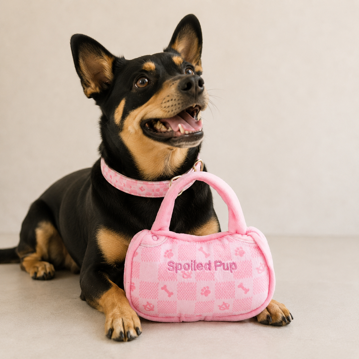 Pink Checker Chewy Vuiton Handbag by Haute Diggity Dog