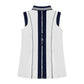 Christine Sleeveless Polo – Luxury Golf, Tennis, Pickleball, Active - Navy / White