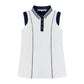 Christine Sleeveless Polo – Luxury Golf, Tennis, Pickleball, Active - Navy / White