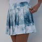 Box Pleated Skort: Cloud Print