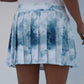 Box Pleated Skort: Cloud Print