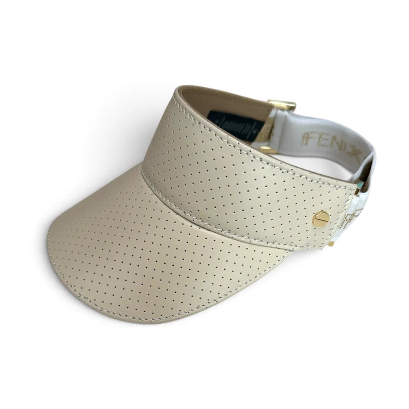 Fenix Sportier The Leather Visor - Gardenia & Gold