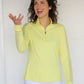 Aqua - Women's Sheer Long Sleeve Golf Shirt (Ladder Design)