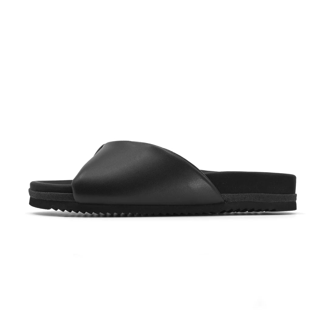 DEMI TWIST VEGAN LEATHER - BLACK