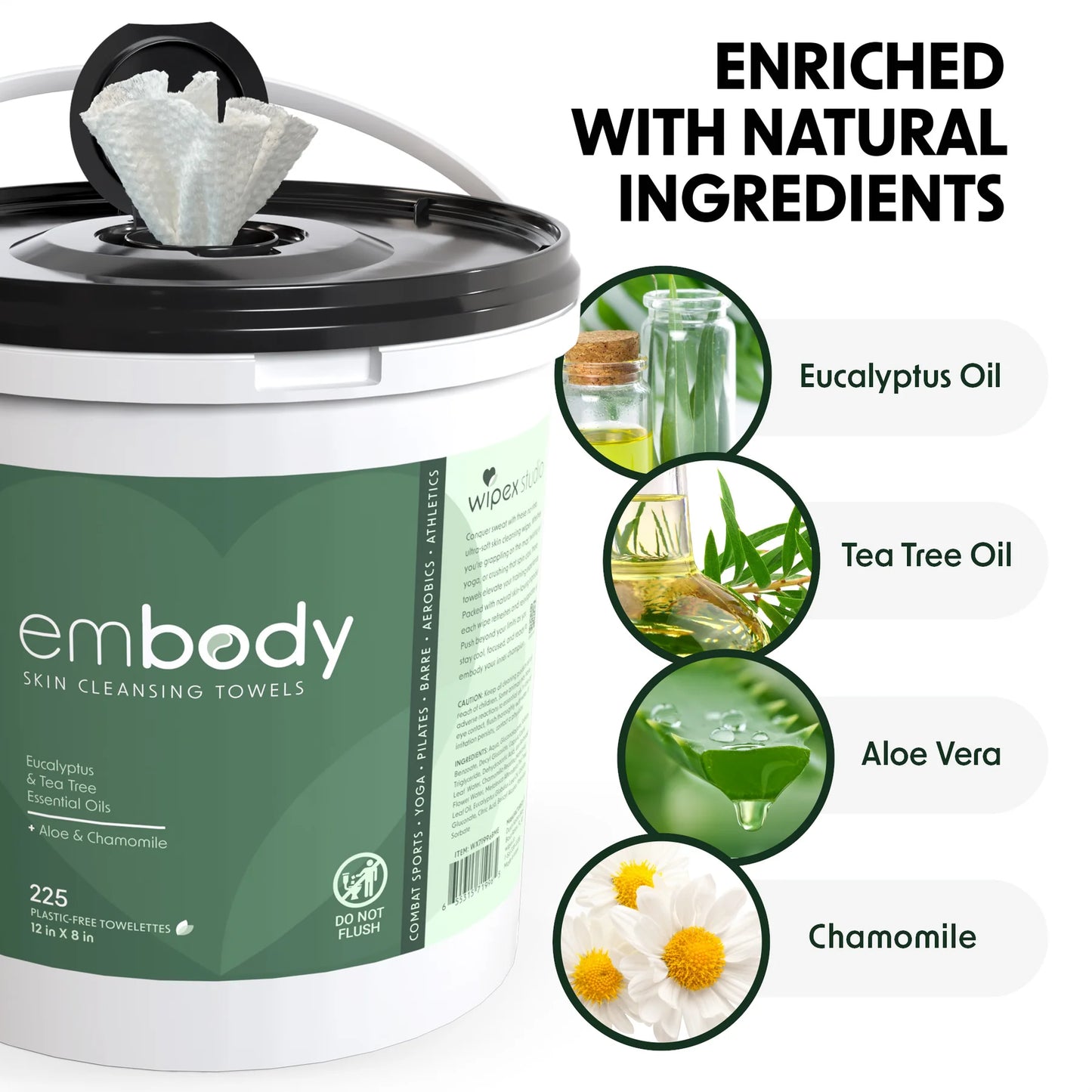 Wipex Embody Plant Based Natural Body Wipes