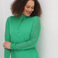 Aqua - Women's Sheer Long Sleeve Golf Shirt (Ladder Design)