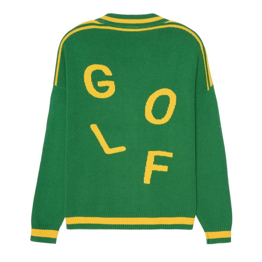 Emily Varsity Cardigan - Golf