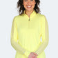 Ladder Design / Sheer Long Sleeve Shirt - Daffodil