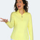 Ladder Design / Sheer Long Sleeve Shirt - Daffodil