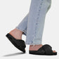 FOLDY PUFFY SANDALS WITH VEGAN LEATHER - BLACK