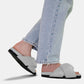 FOLDY PUFFY SANDALS WITH VEGAN LEATHER - DOVE GREY