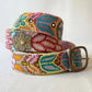 Folklorica Floral Embroidered Wool Belt - Cream