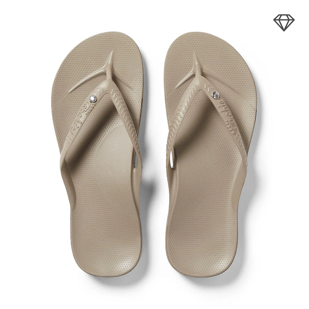 Crystal Arch Support Flip Flops